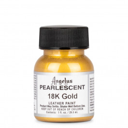 Angelus Pearlescent - Peinture acrylique pour cuir - 29,5 ml - or 18 carats