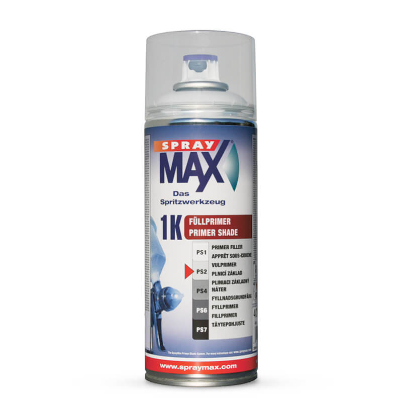 Apprêt carrosserie en bombe à débit réglable Spray Max 1K Gris clair 400ml