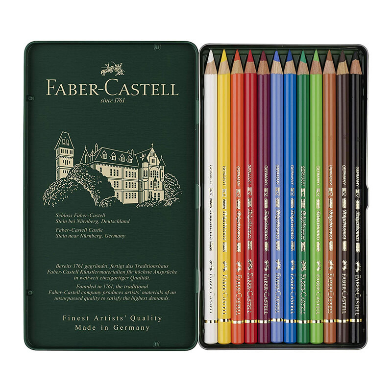 Faber-Castell Crayons de couleur Polychromos Lot de 24