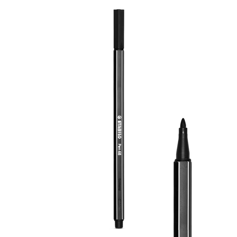 Stylo-feutre Pen 68 Brush - Noir STABILO