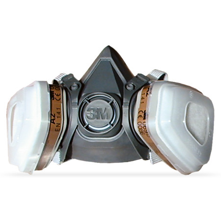 Masque de protection respiratoire A2P2 3M 6000 à filtres amovibles