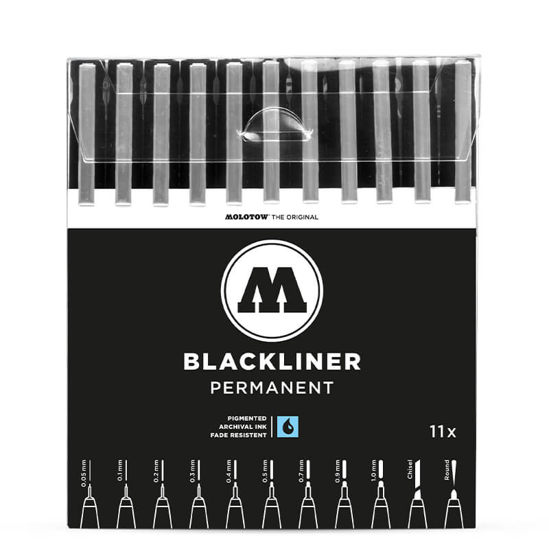feutres-fins-noirs-molotow-blackliner-set-complet